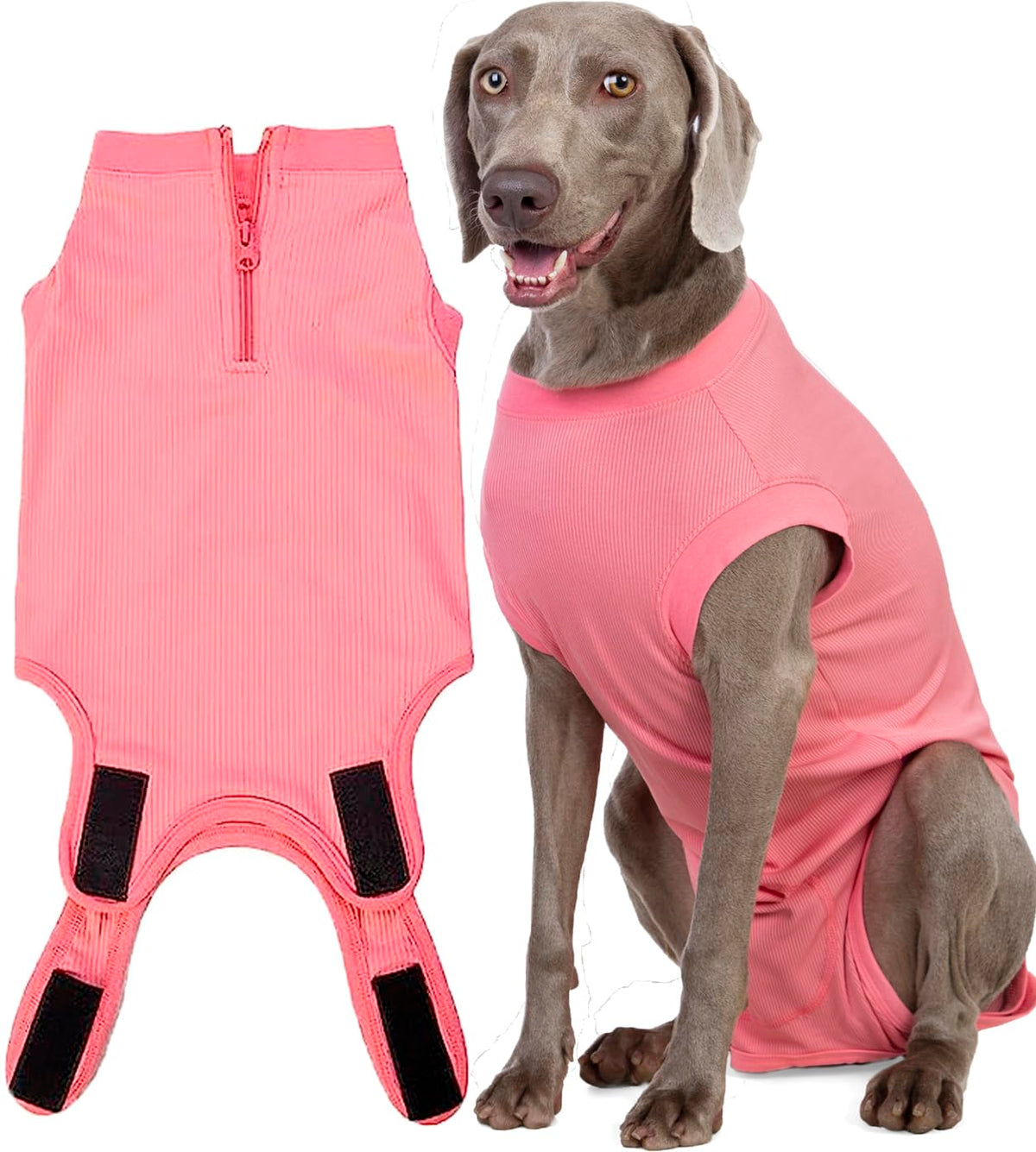 Wabdhaly Recovery Suit with zipper closure for easy on-off
