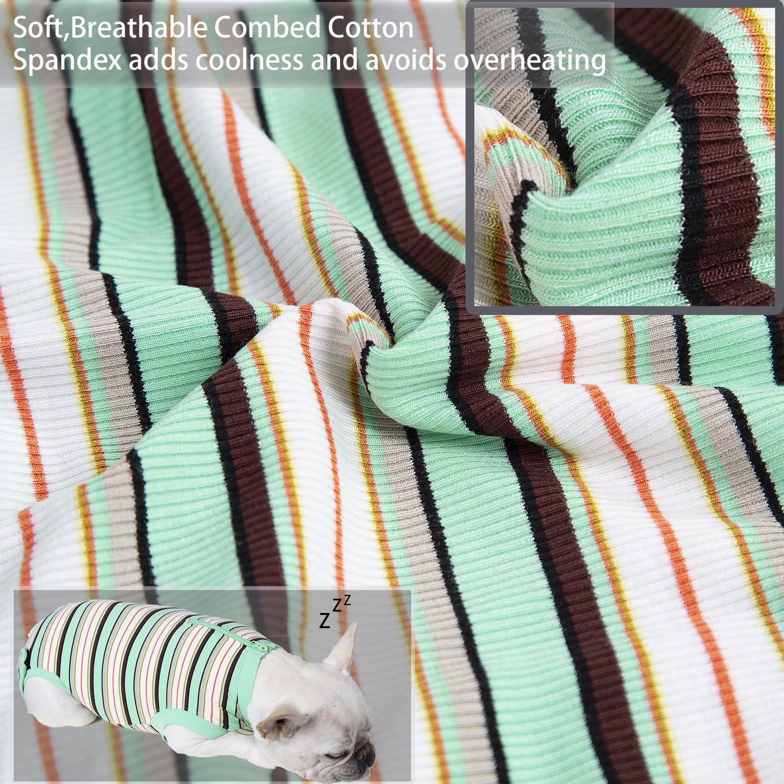 Wabdhaly Recovery Suit on dog demonstrates cone alternative design for comfort