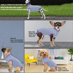 Wabdhaly recovery suit supports easy potty breaks without removing the garment.