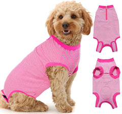 Wabdhaly recovery suit for dogs zipper closeup showing easy wear and quiet operation