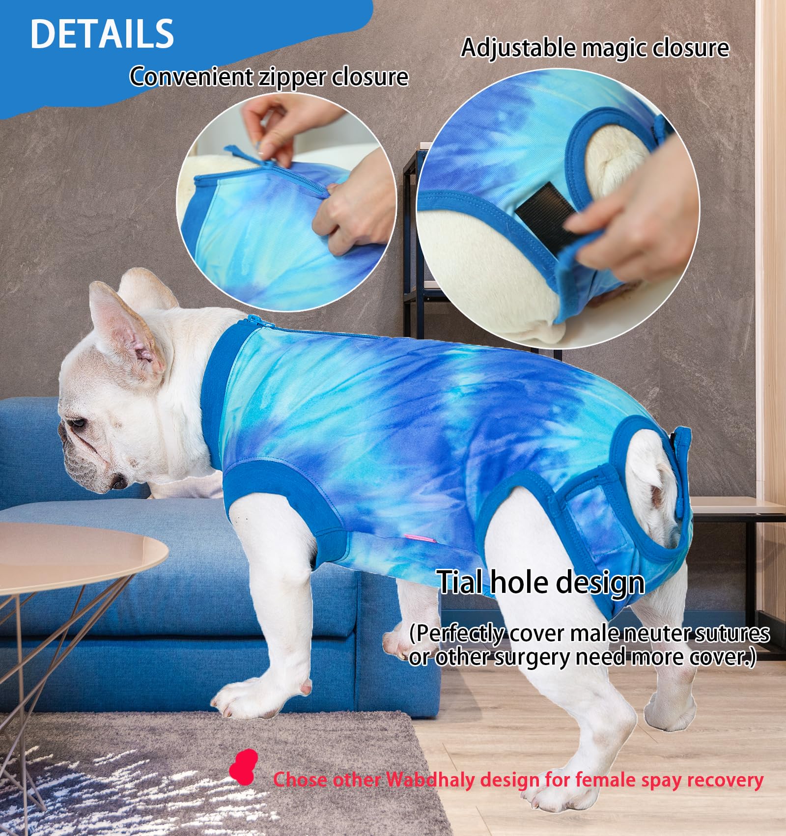 Wabdhaly recovery suit soft cotton fabric offers breathable comfort