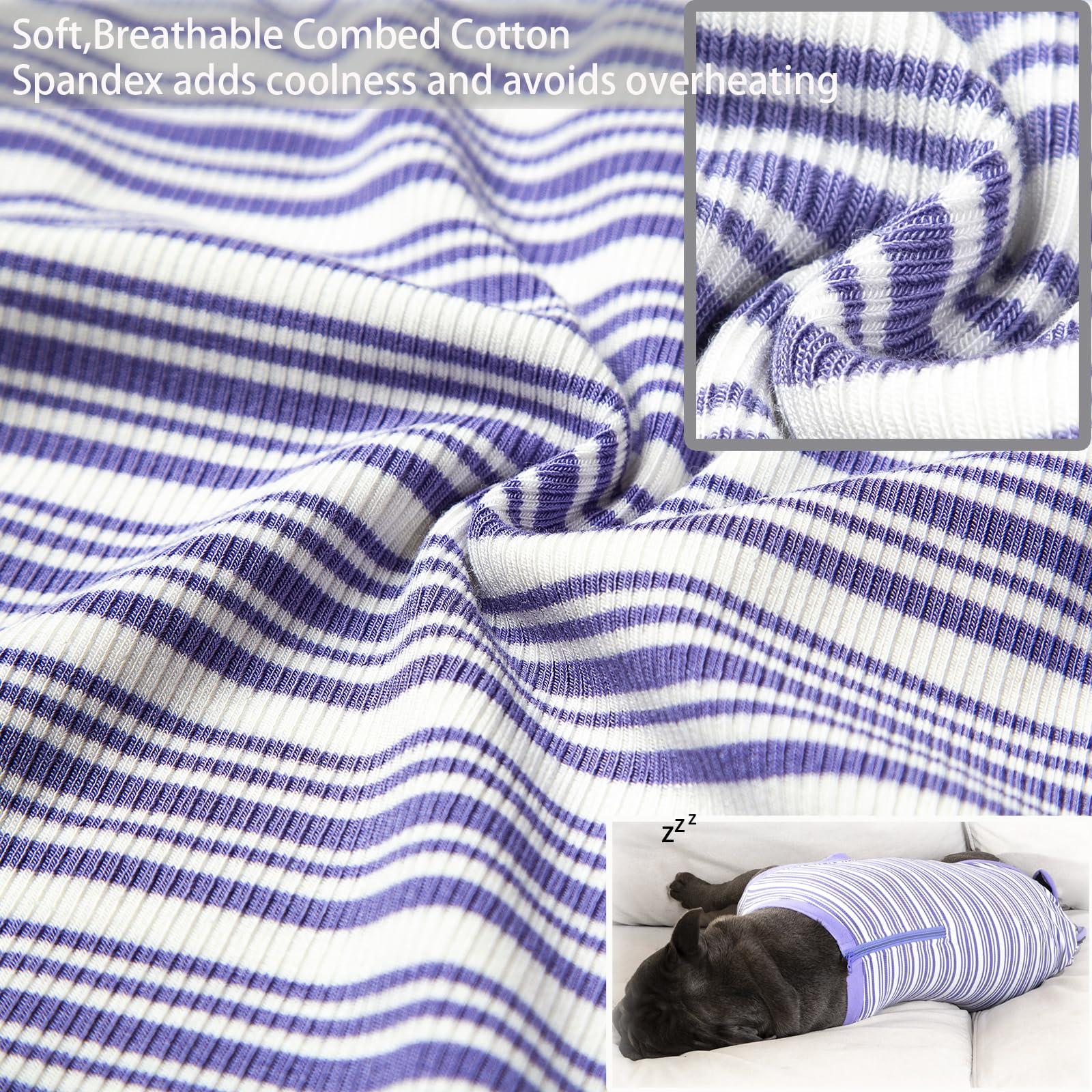 Wabdhaly small-size recovery suit fits tiny dogs with easy potty access