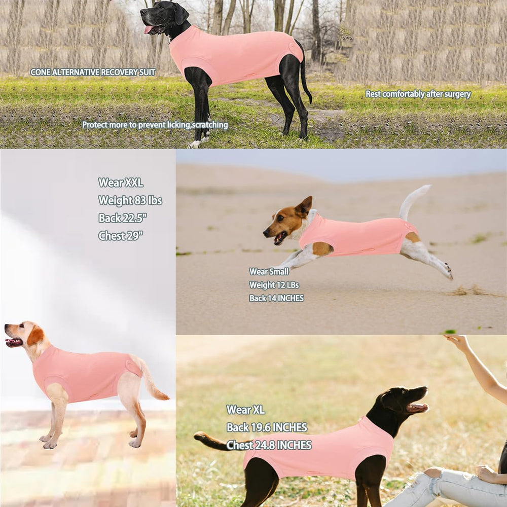wabdhaly soft breathable dog surgery suit emphasizes lightweight comfort during healing