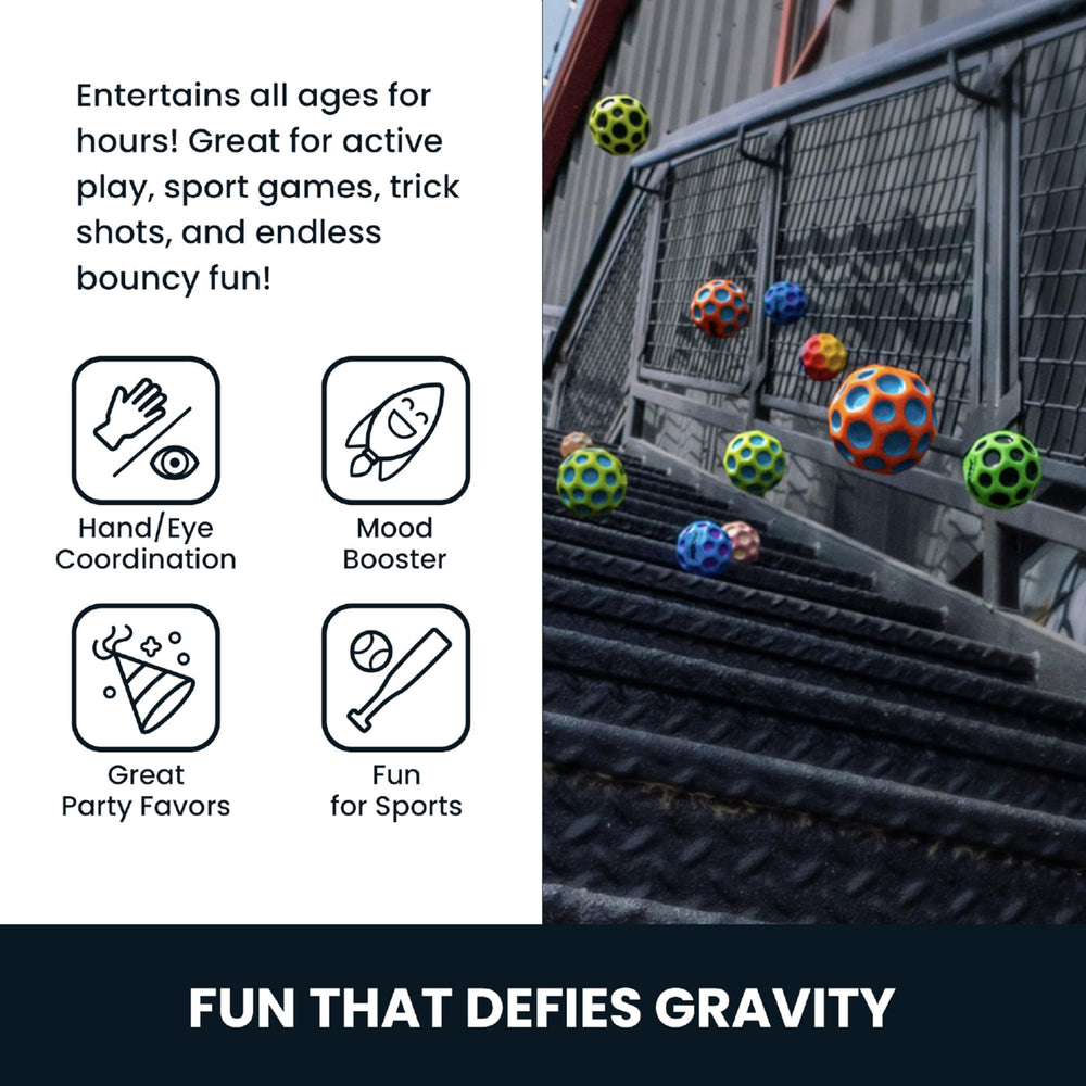Waboba Moon Ball bounce action outdoor demonstrates high-energy play and coordination.