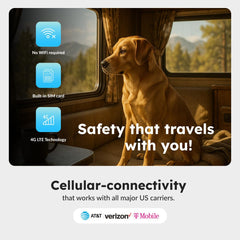 Waggle 4G app interface demonstrates instant monitoring and alert customization.