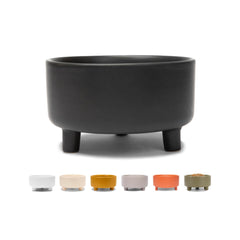 Waggo Uplift bowl small black front view demonstrates durable ceramic for daily meals