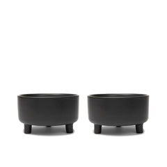 Waggo Uplift ceramic dog bowl set—large size, front view, steady feeding design.