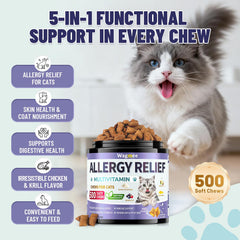 Wagmee cat allergy relief chews crunchy and creamy texture appeals to picky eaters.