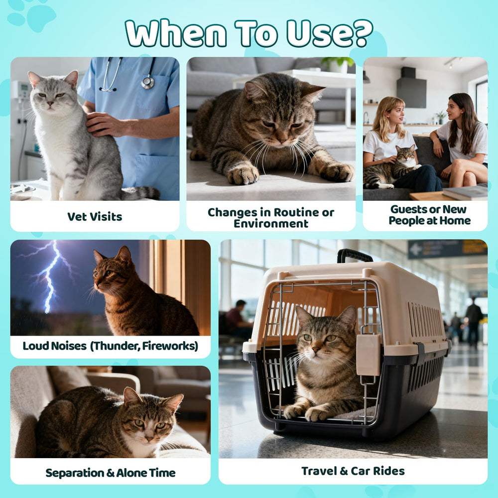Wagmee Cat Calming Treats chicken flavor visual suggests palatable daily calming snack.