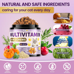 Wagmee cat multivitamin serving on dish for simple daily supplementation.
