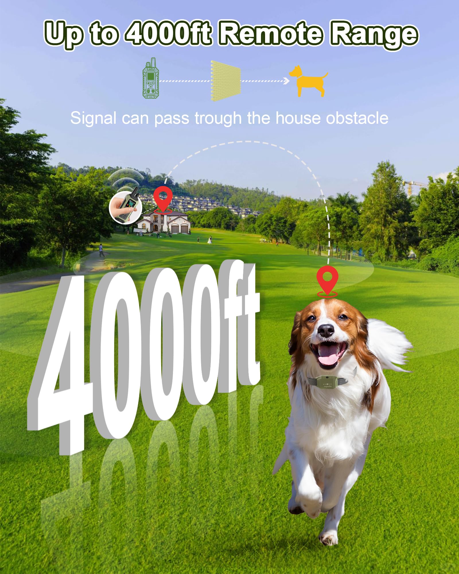 Wagnation long battery life collar for extended outdoor sessions.