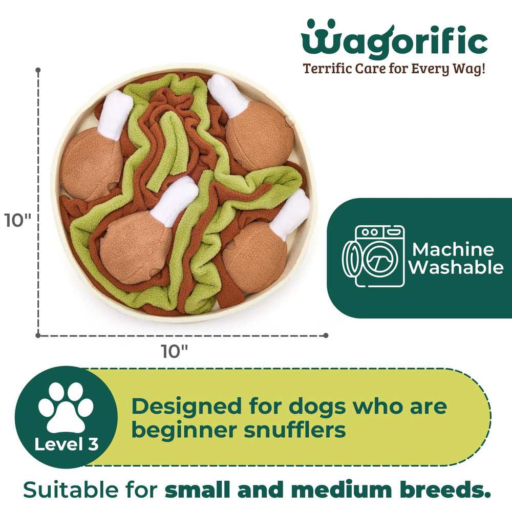 Wagorific all-breeds dog toy suitable for small to large dogs