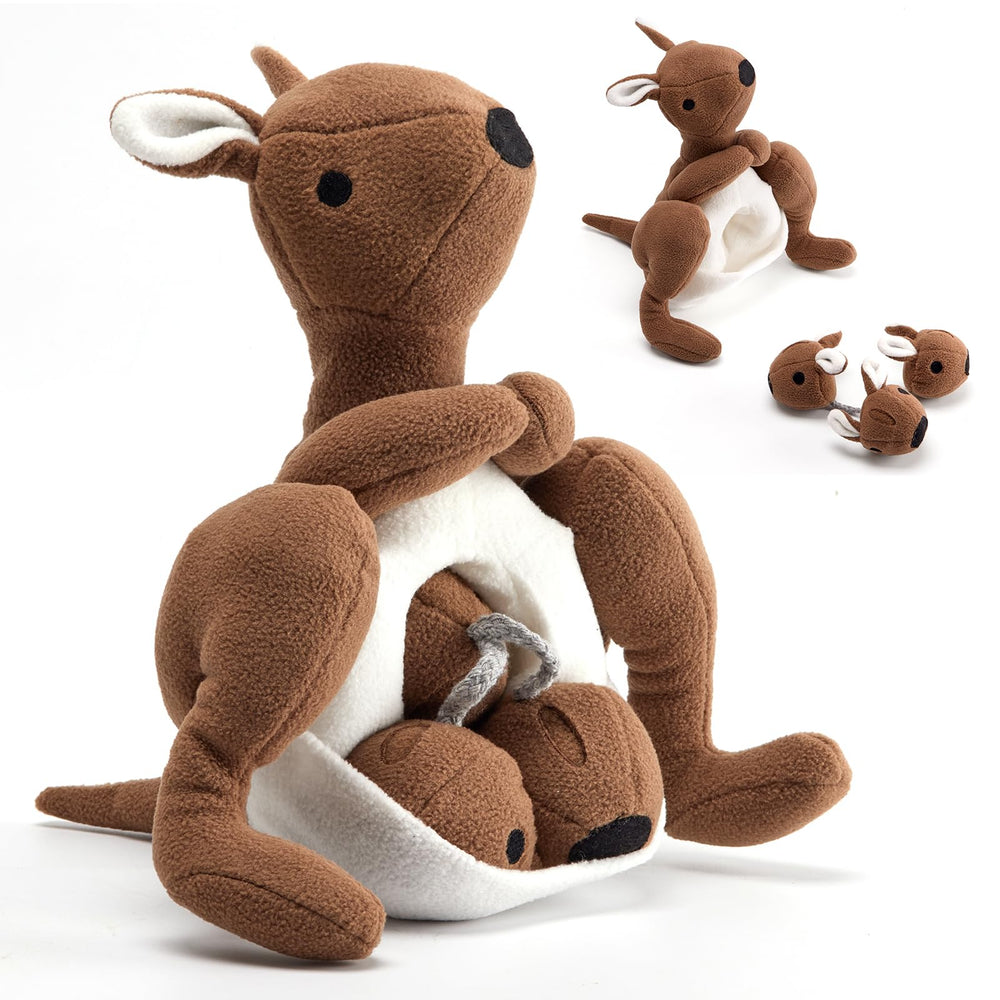 Wagorific Kangaroo Snuffle Toy full view showing engaging foraging play and enrichment