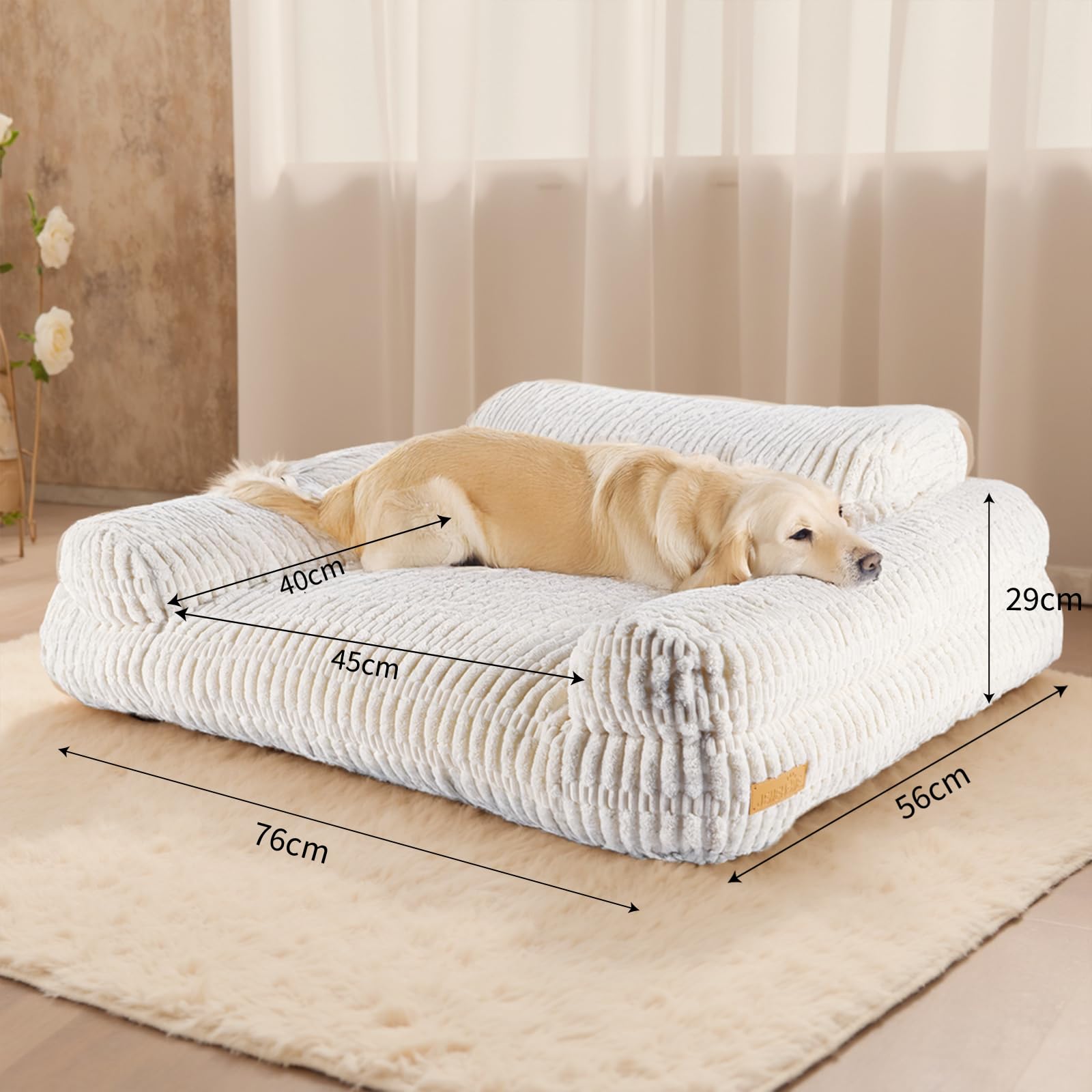 Wagsage non-slip bottom pet sofa prevents sliding for safer lounging