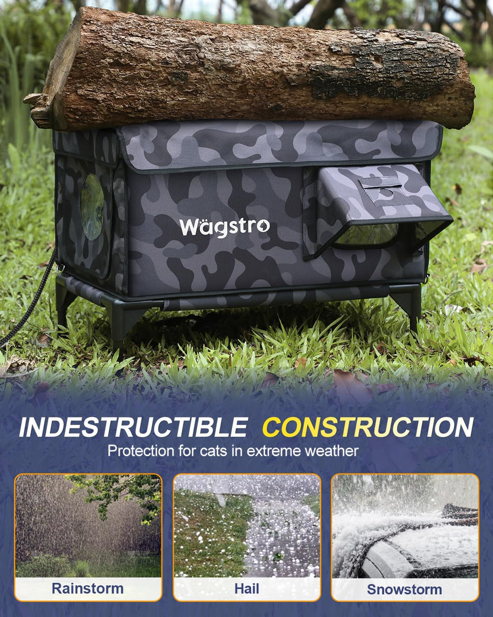 Wagstro insulated walls emphasize durable insulation for rain, wind, and cold nights.