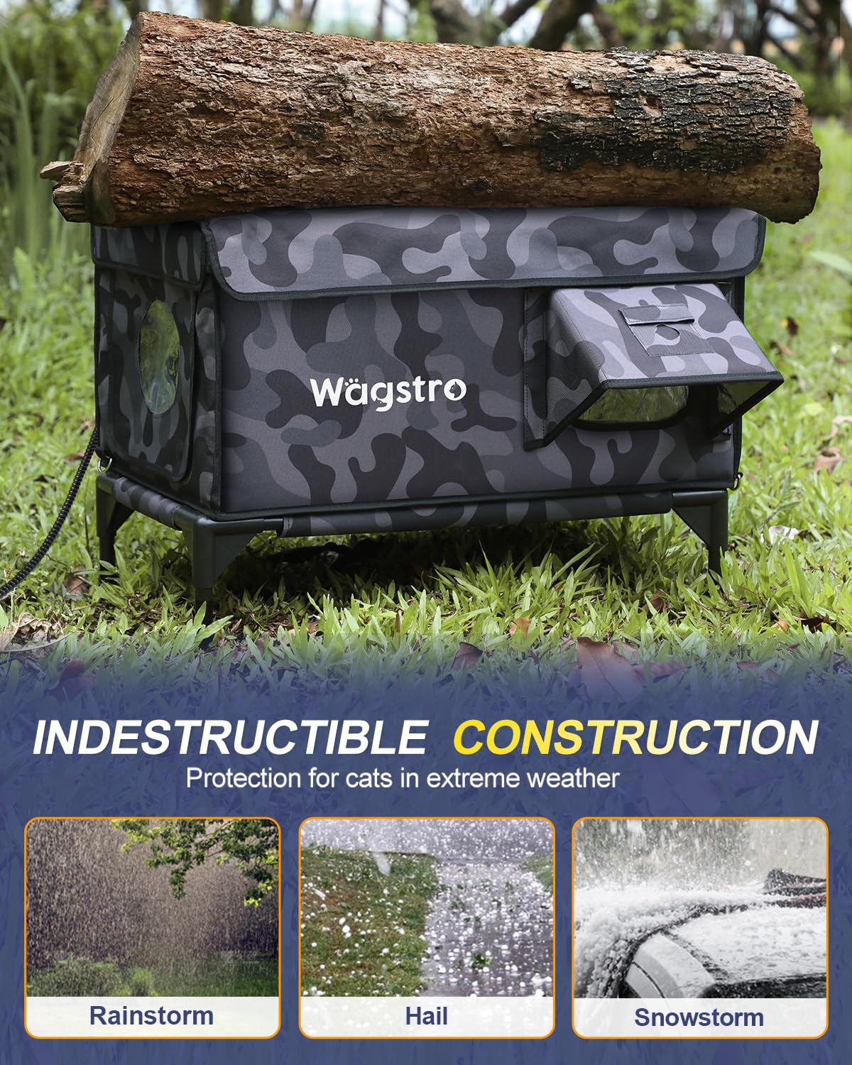 Wagstro waterproof eaves and shelter protect against rain and wind