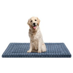 WagWonders dog bed mat gray top view showing spacious comfort for large dogs.
