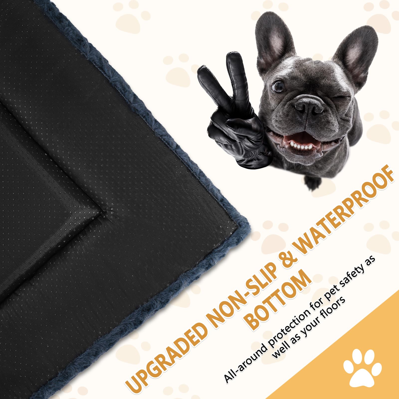 WagWonders non-slip bottom demo shows safe footing on floors and during exits.