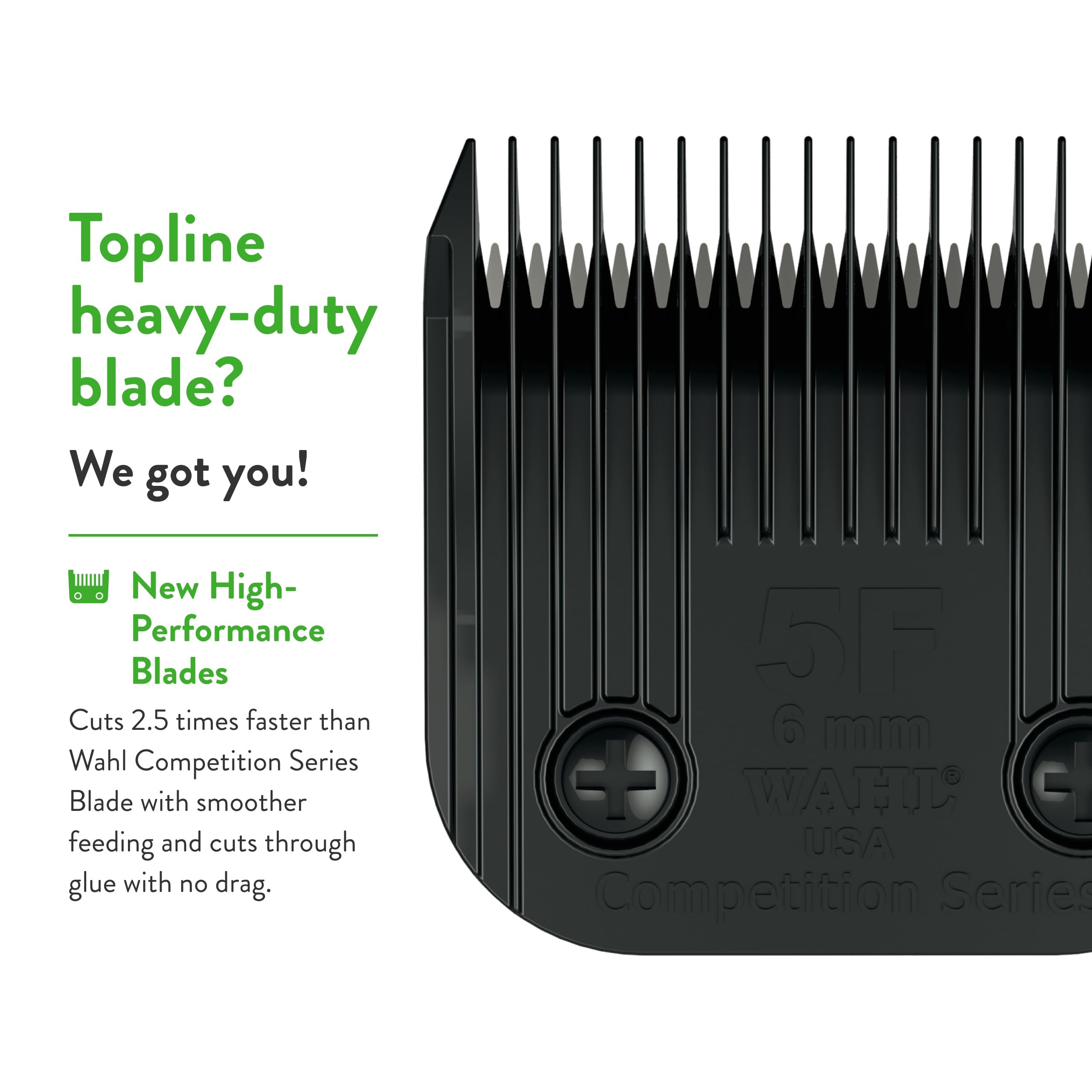 Wahl 2372-500 detachable blade demonstration on livestock for smooth full-body clipping.