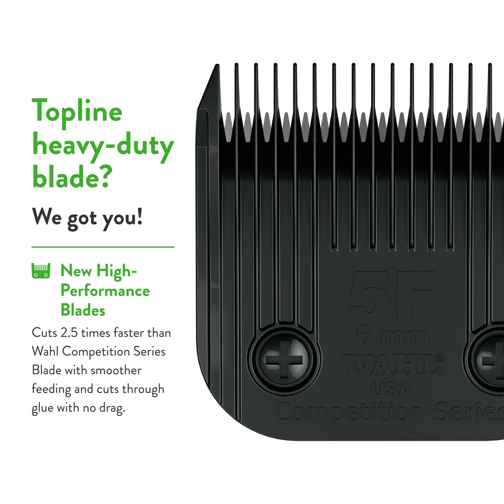 Wahl 2372-500 detachable blade demonstration on livestock for smooth full-body clipping.