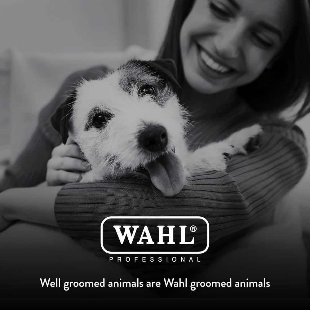 Wahl 2377-100 coat-trim demo in a grooming session.
