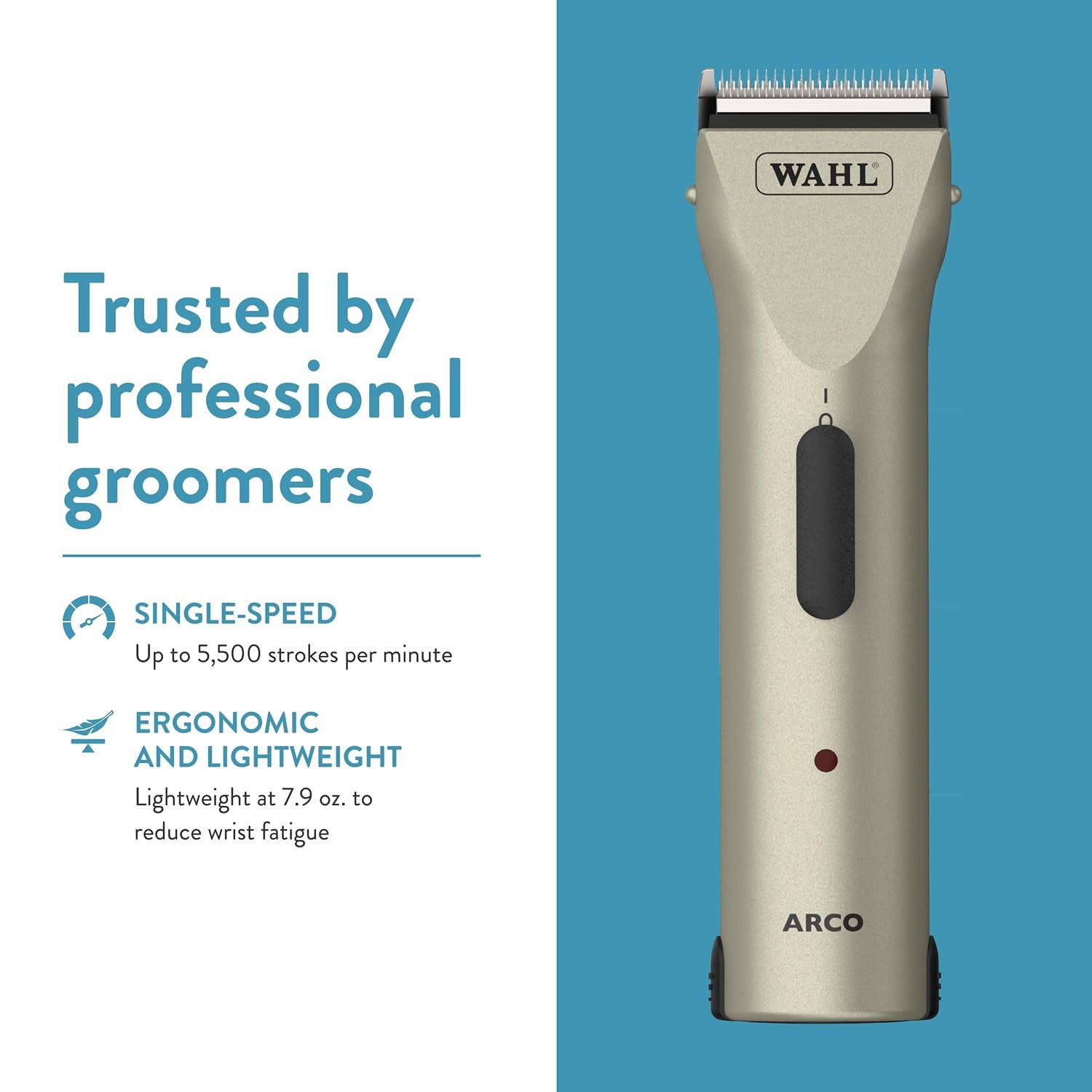 Wahl Arco attachment combs display variety for different fur lengths.