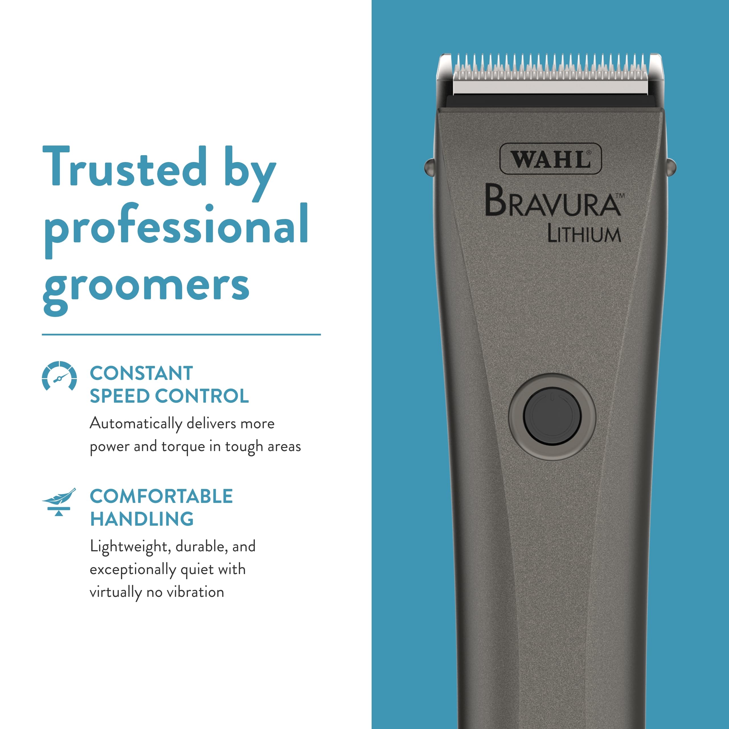Wahl Bravura charge stand and charger provide convenient recharging