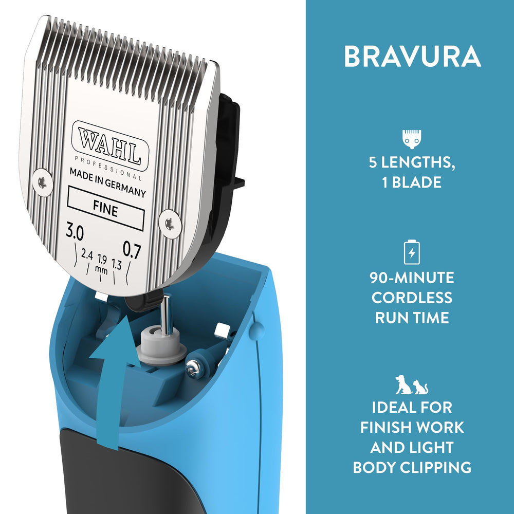 WAHL Bravura used on cat for finish grooming with minimal stress