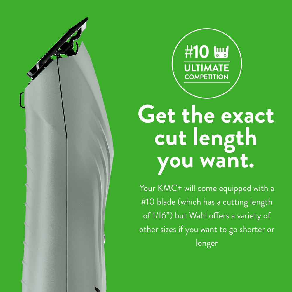 Wahl KMC+ cordless clipper with 2-hour runtime in sage