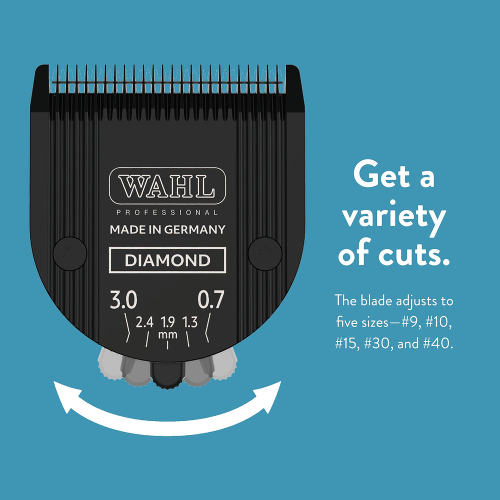 WAHL low-maintenance blade with long service life for busy groomers.