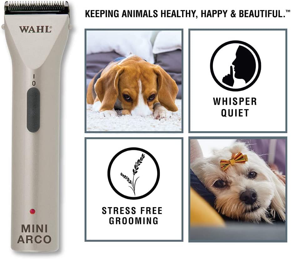 Wahl MiniArco kit includes blade, guards, brush and oil for easy maintenance