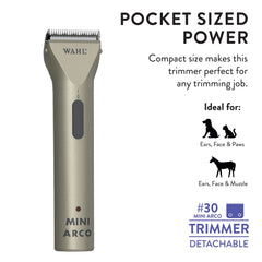 Wahl MiniArco muzzle trim for careful horse grooming around sensitive areas