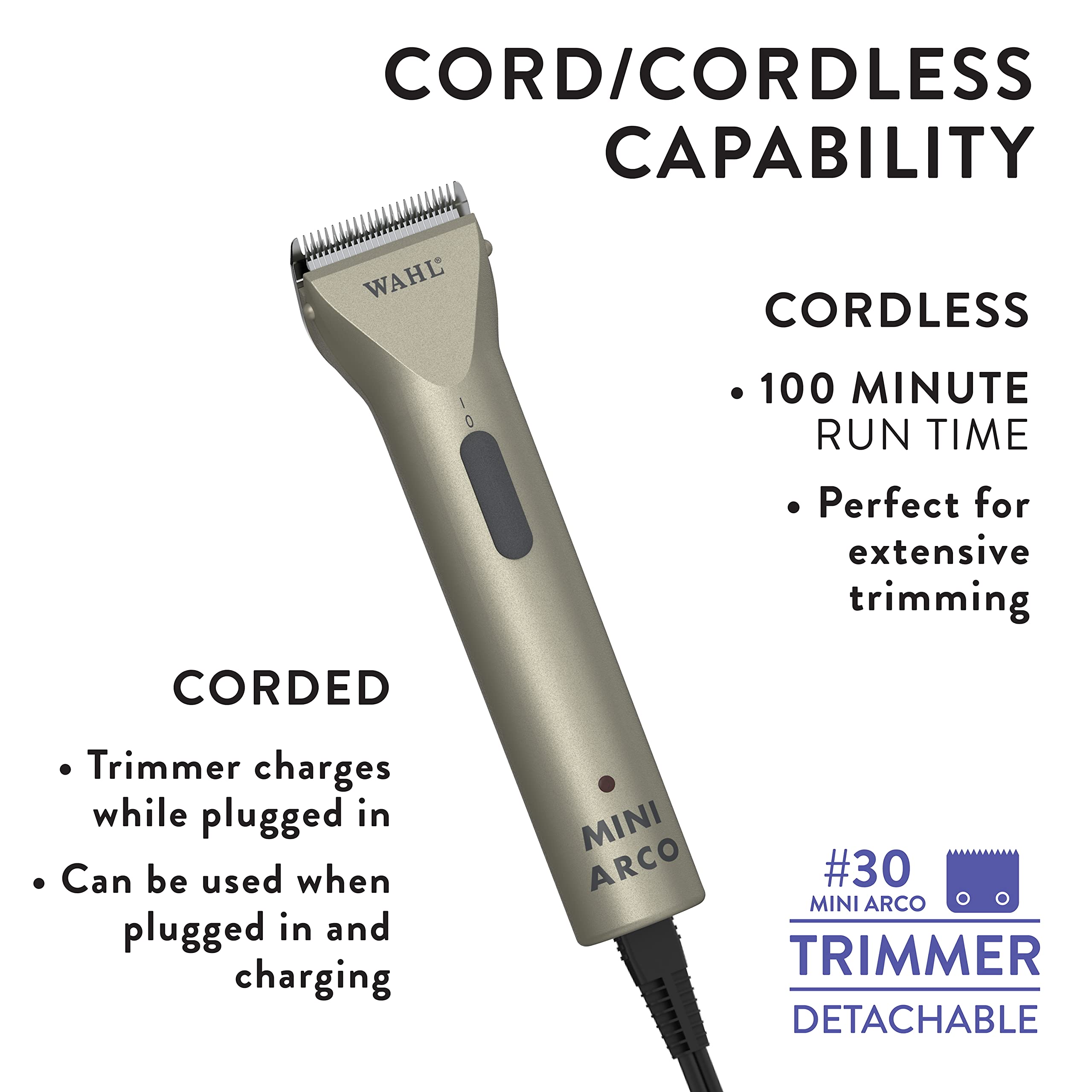 Wahl MiniArco paw trim tidies paws during at home grooming