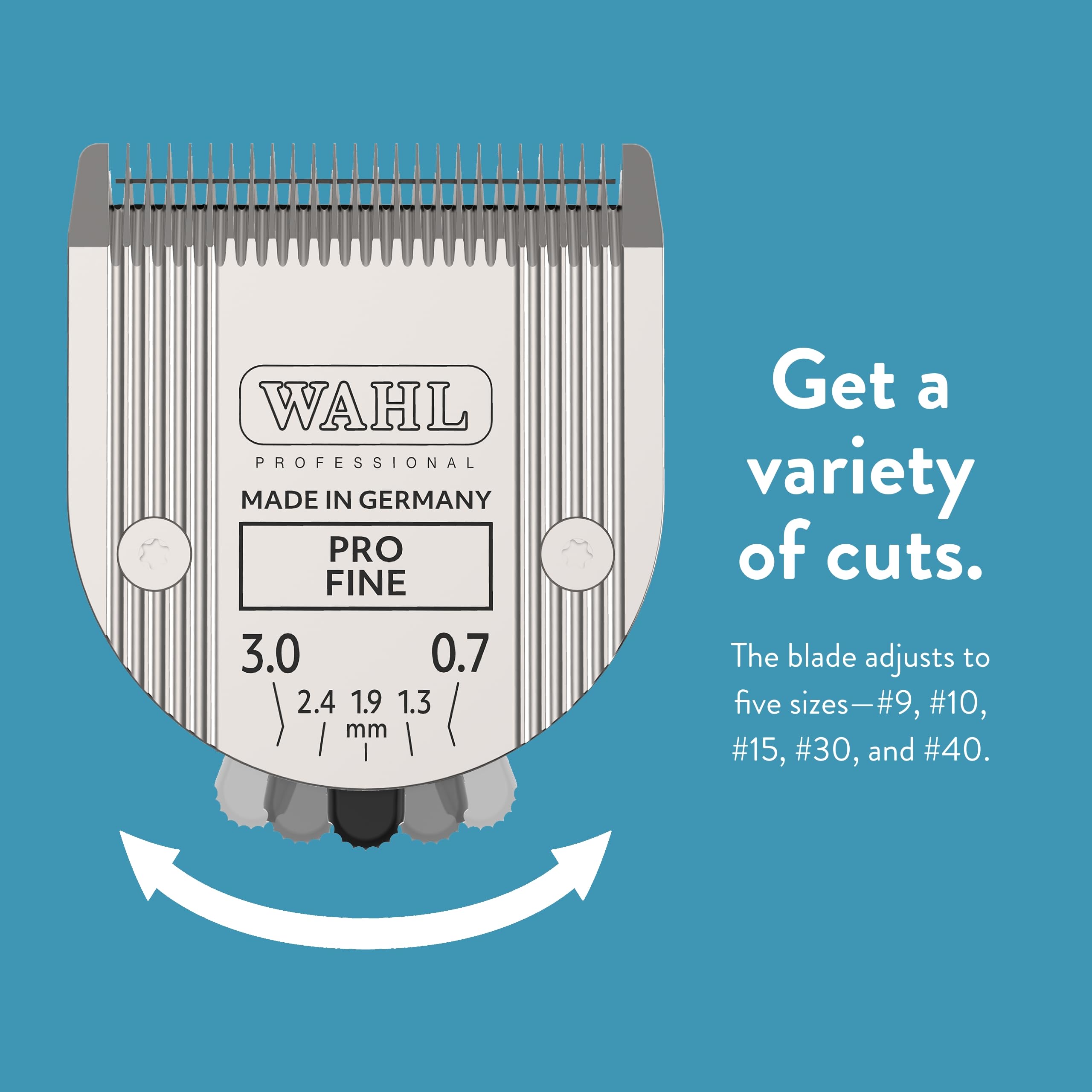 Wahl clipper design supports clipping dogs, cats, and horses comfortably.