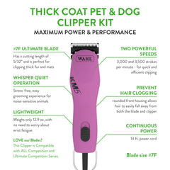 Wahl Pro Animal 2-speeds dial clipper for versatile coat work.