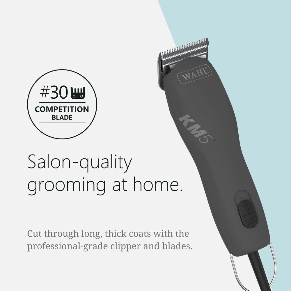 Wahl KM 2-Speed Pro Clipper features a 14-foot cord for steady power