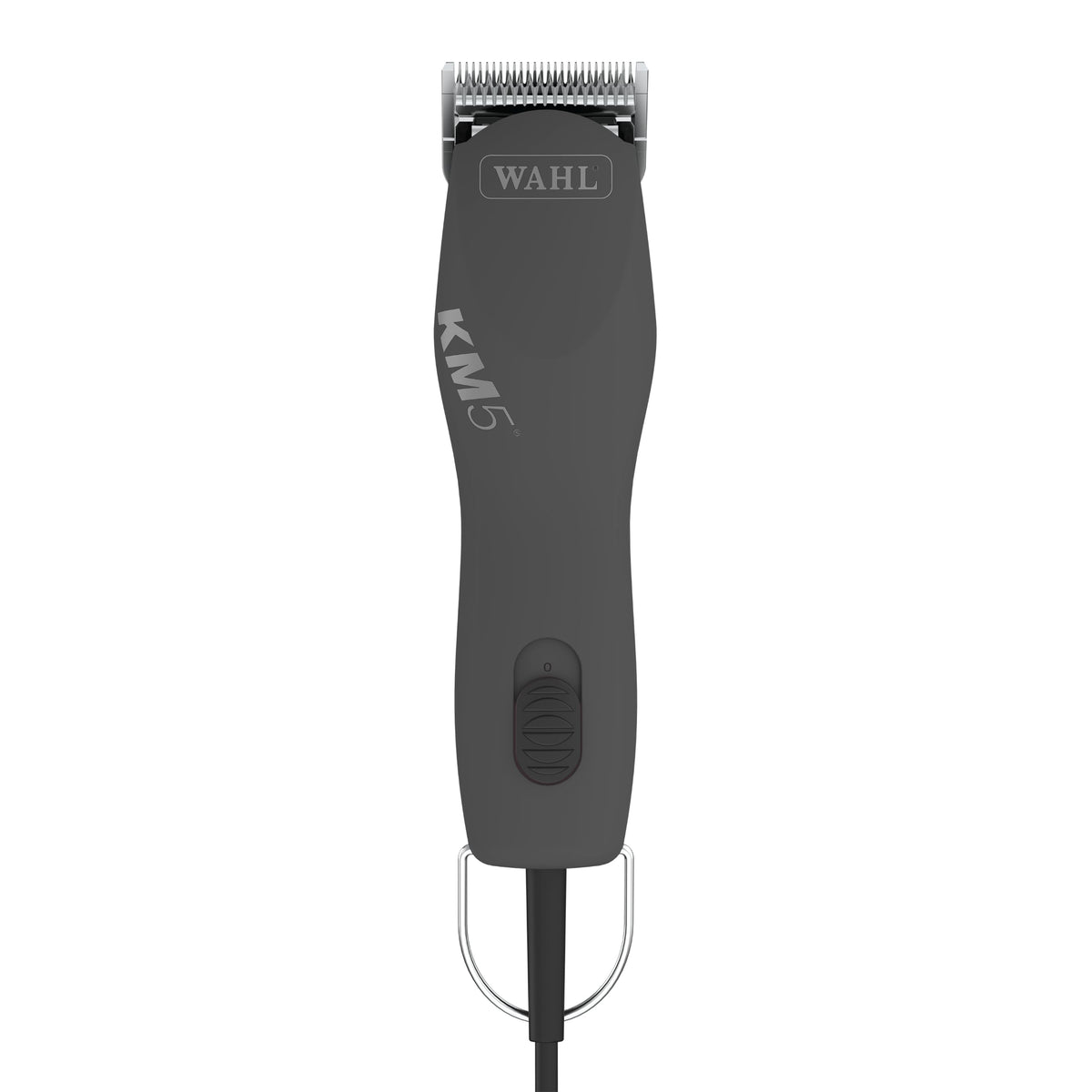 Wahl Pro Animal Curly Coat KM 2-Speed Pro Clipper in action with guide combs for precise trimming