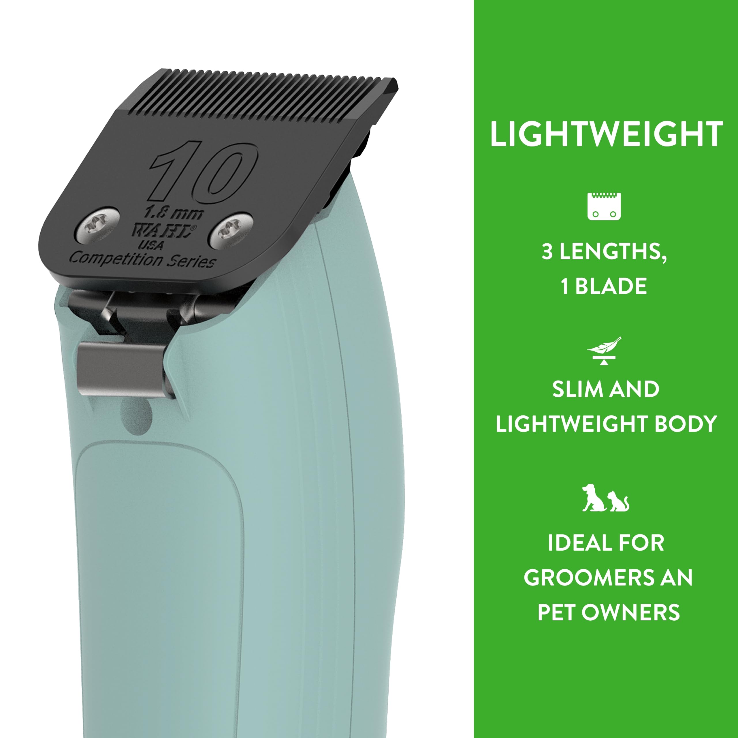 Wahl Pro Animal KM Inspire professional grooming kit layout with tools.