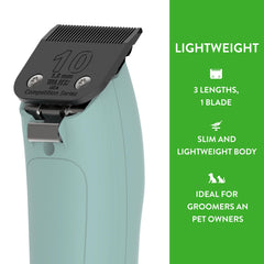 Wahl Pro Animal KM Inspire professional grooming kit layout with tools.