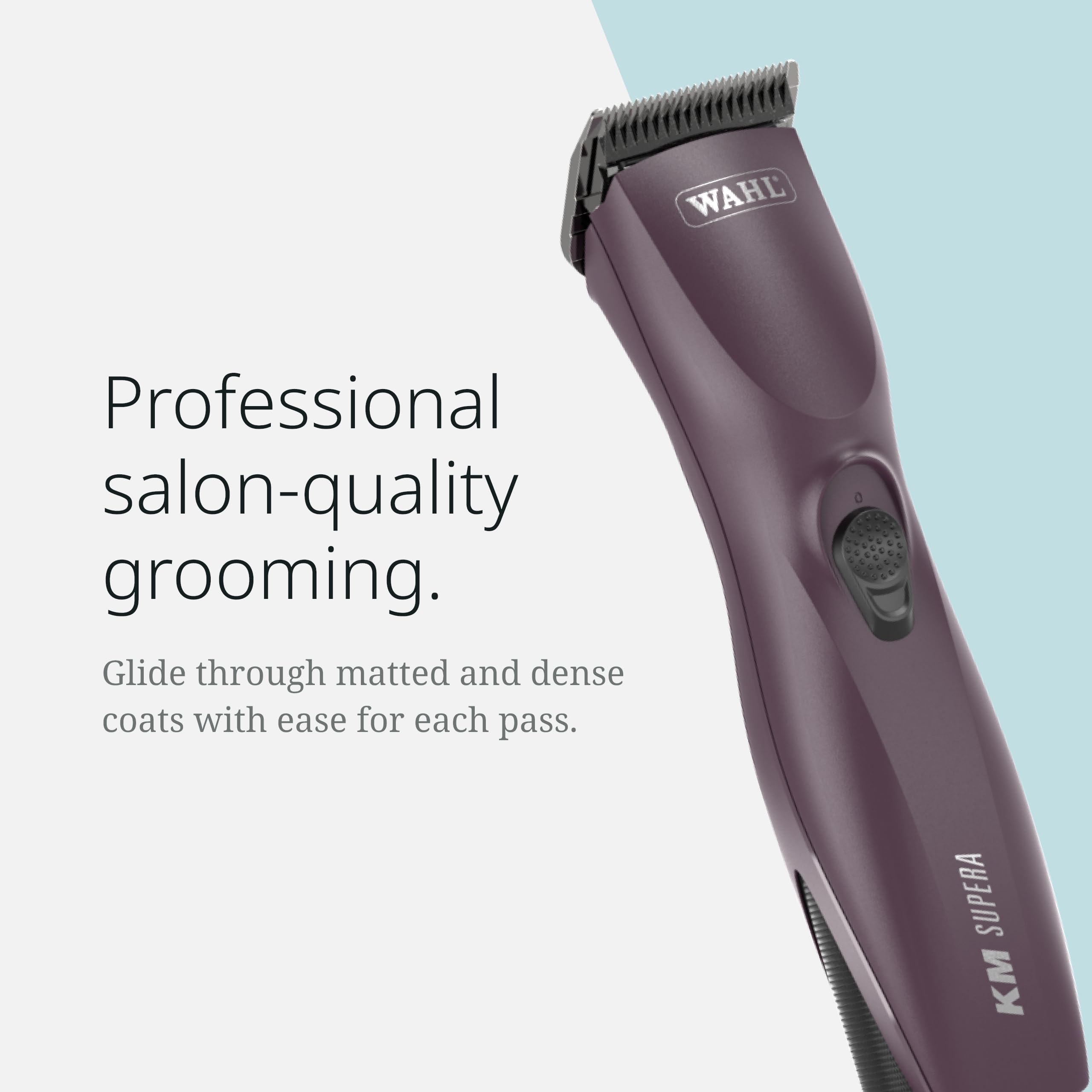 Wahl Pro Animal KM Supera suited for cat and dog grooming with calm sessions.