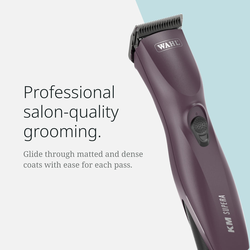 Wahl Pro Animal KM Supera suited for cat and dog grooming with calm sessions.
