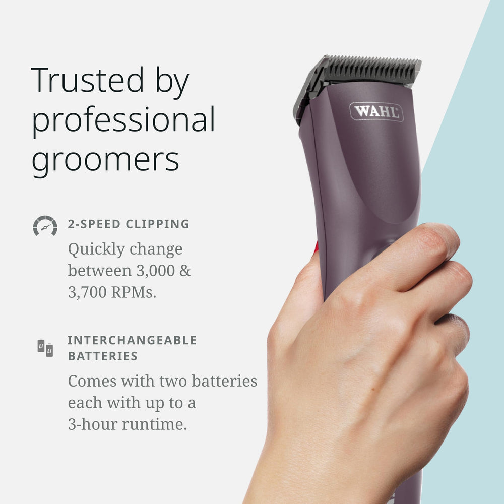 Wahl Pro Animal KM Supera durable blade head for reliable grooming results.