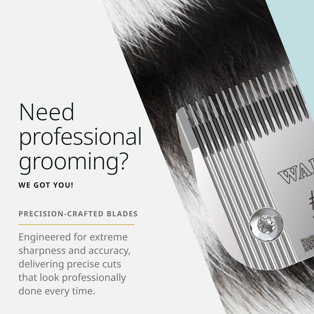 Wahl Pro Animal Prime Series blades detachable blades enable simple swaps.