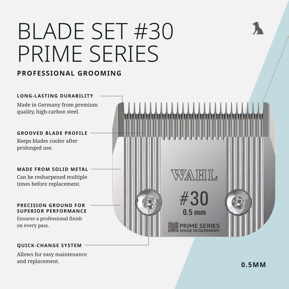 Wahl Pro Animal Prime Series Blades detachable blades enable quick blade swaps for routine grooming