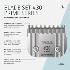 Wahl Pro Animal Prime Series Blades detachable blades enable quick blade swaps for routine grooming