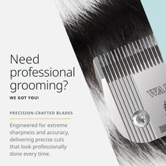 Wahl Pro Animal Prime Series blades detachable blades enable simple swaps.