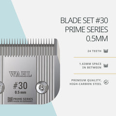 Wahl Pro Animal Prime Series Blades professional grooming scene for cats, dogs, and horses