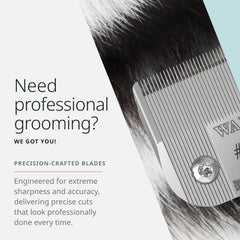 Wahl Pro Animal Prime detachable blade demonstrates versatile grooming options