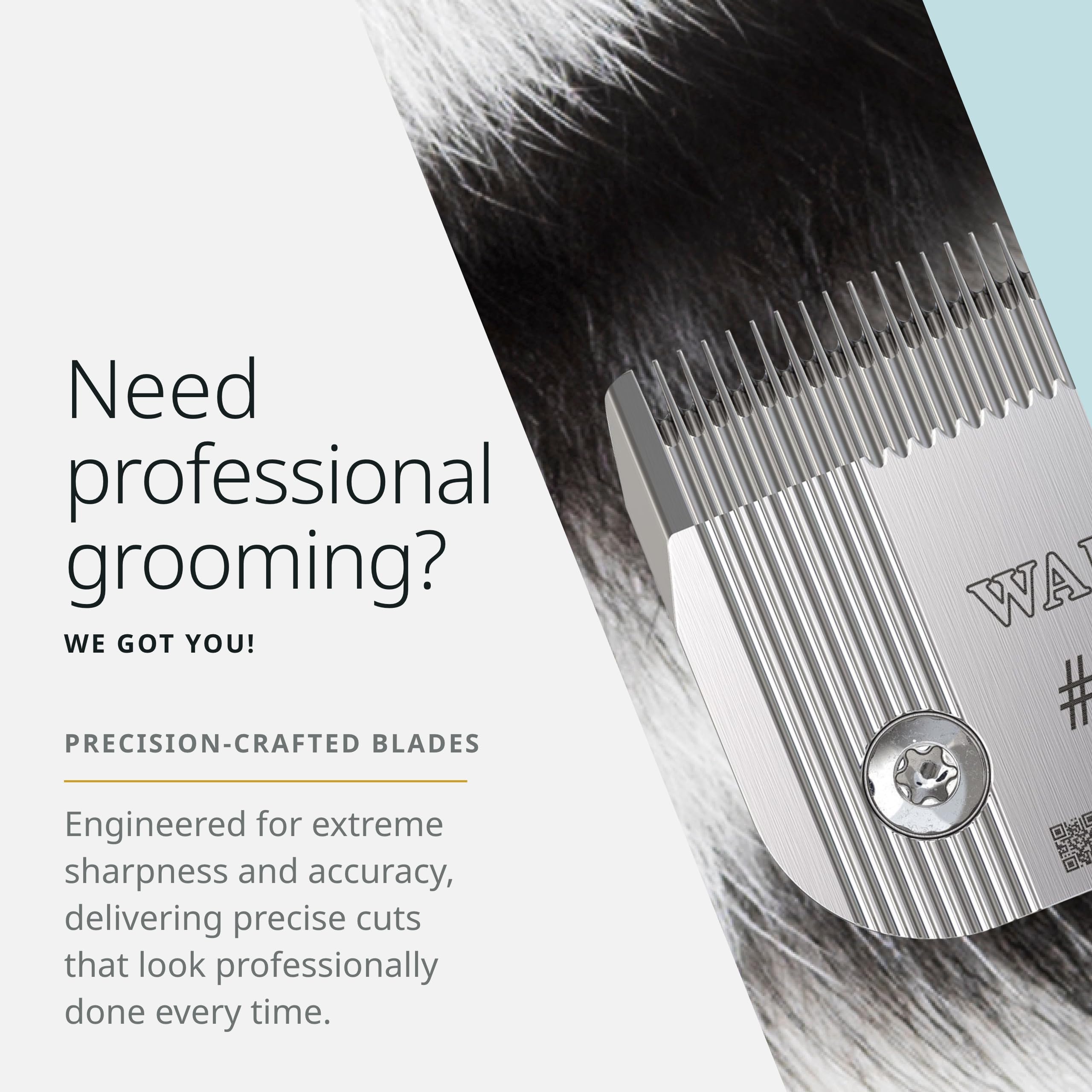 Wahl Pro Animal Prime Series Blades quick-change system simplifies blade switching during sessions
