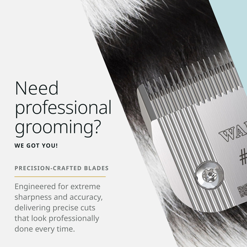 Wahl Pro Animal Prime Series Blades quick-change system simplifies blade switching during sessions